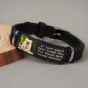 Custom Photo Forever In My Heart - Memorial Gift For Dog Lovers, Cat Lovers, Pet Lovers - Personalized Engraved Bracelet