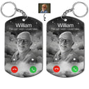 Custom Photo The Call I Wish - Memorial Gift For Family, Dad, Mom, Grandpa, Grandma - Personalized Aluminum Keychain