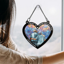 From Our First Kiss Till Our Last Breath Heart - Personalized Window Hanging Suncatcher Ornament