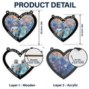 From Our First Kiss Till Our Last Breath Heart - Personalized Window Hanging Suncatcher Ornament