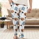 Christmas,Pet Lovers,Custom Photo,Happy,Dog Lovers,Cat Lovers - Custom Photo Best Pet Dad Pet Mom Ever - Personalized Pajama Pants