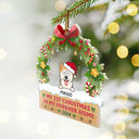 Pet Lovers - My 1st Christmas In My Forever Home Funny Pet - Personalized Custom Shaped Acrylic Ornament