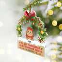 Pet Lovers - Semi Dog Cat My 1st Christmas In My Forever Home - Personalized Custom Shaped Acrylic Ornament