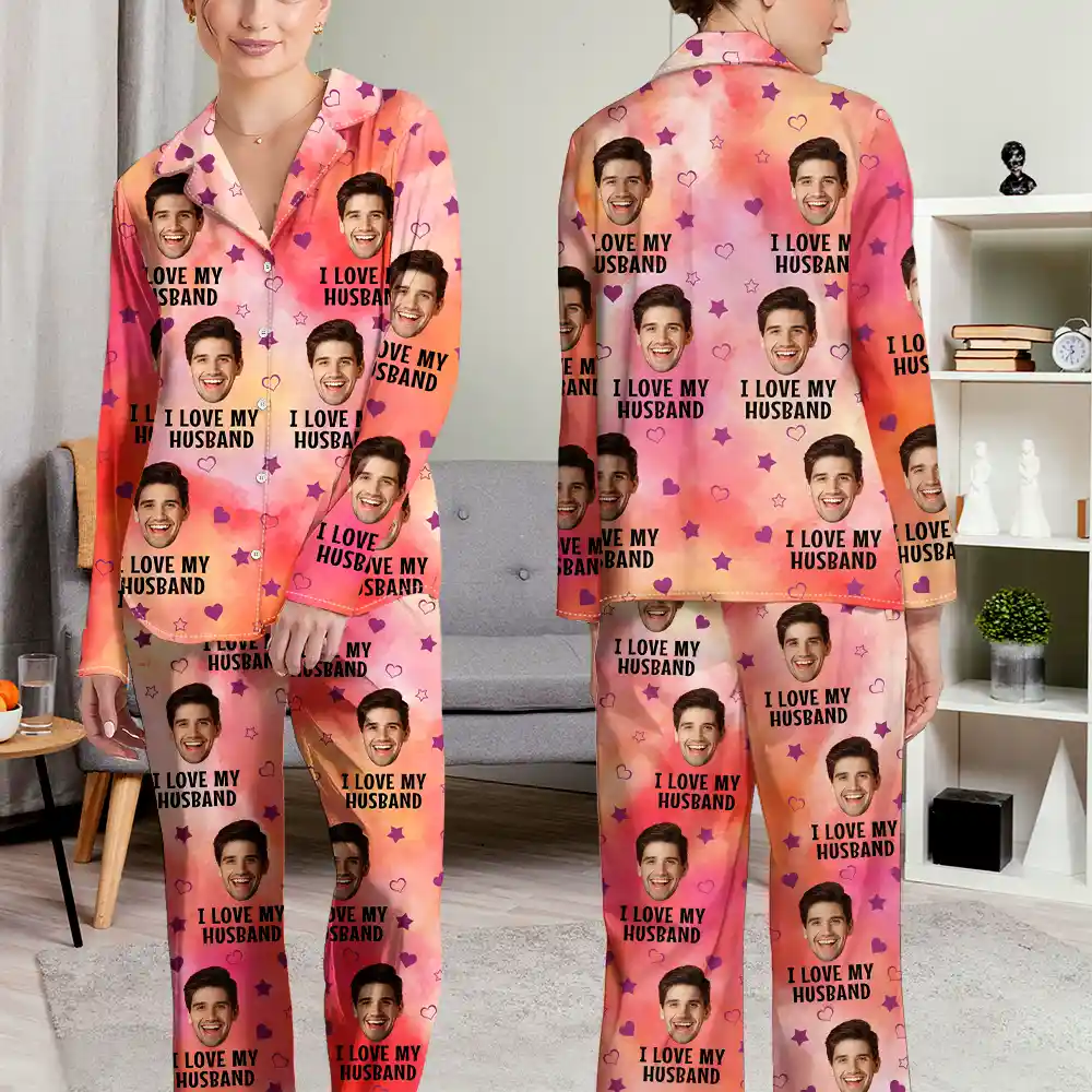 Gift For Couples - Custom Photo Funny I Love My Lover - Personalized Long Pajamas Set