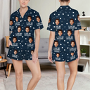 Gift For Couples - Custom Photo Funny I Love My Lover - Personalized Short Pajamas Set