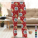 Christmas,Pet Lovers,Cat Lovers,Dog Lovers,Happy,Custom Photo - Custom Photo Meowy Catmas Merry Woofmas - Personalized Pajama Pants