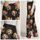 Pet Lovers, Dog Lovers, Cat Lovers - Custom Photo Dog Cat Mom Dad - Personalized Pajama Pants
