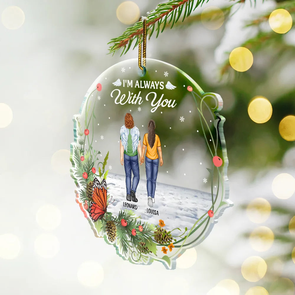 You Never Walk Alone Family Memorial - Personalized Custom Shaped Acrylic Ornament