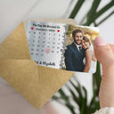 Gift For Couples, Gift For Husband, Gift For Wife, Gift For Boyfriend, Gift For Girlfriend - Custom Photo The Day Our Journey Began Couple - Personalized Aluminum Wallet Card