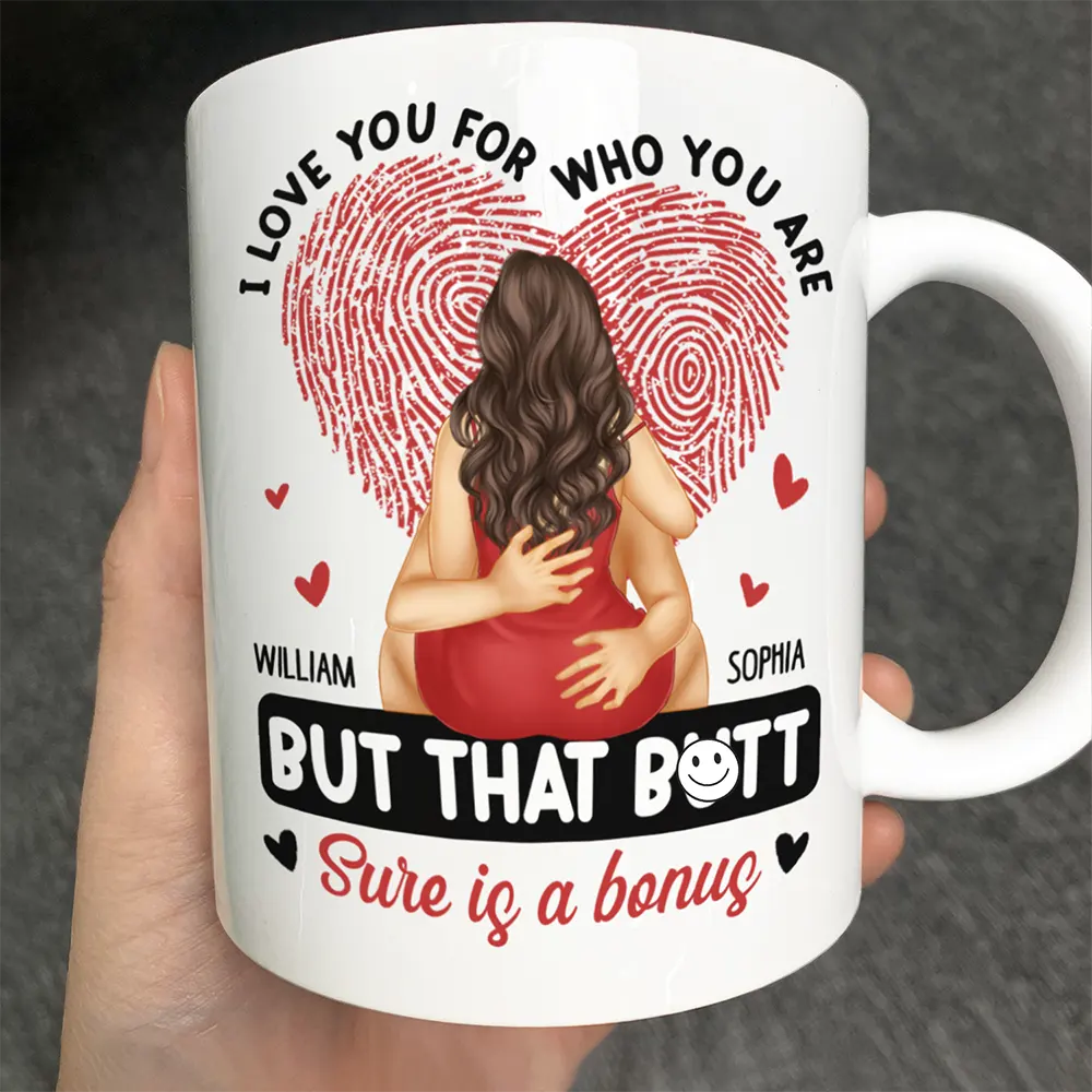 Gift For Couples, Gift For Husband, Gift For Wife, Gift For Boyfriend, Gift For Girlfriend - I Love You For Who You Are Hugging Couple - Personalized Mug