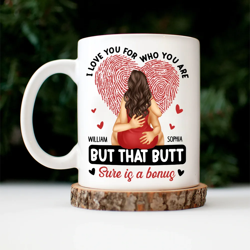 Gift For Couples, Gift For Husband, Gift For Wife, Gift For Boyfriend, Gift For Girlfriend - I Love You For Who You Are Hugging Couple - Personalized Mug