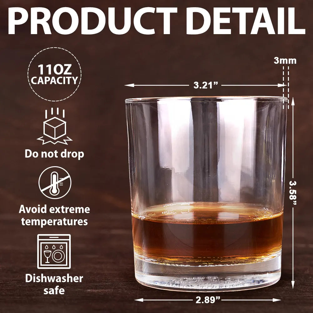 Gift For Bestie, Gift For Men, Gift For Brothers - Never Too Far To Drink Together - Personalized Engraved Whiskey Glass
