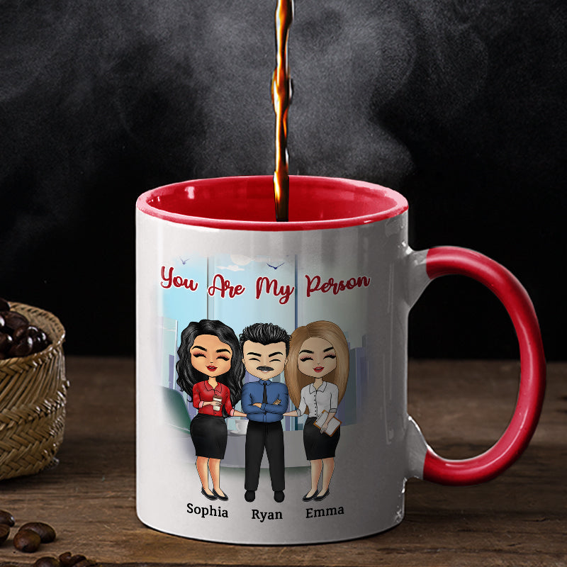 Work Made Us Colleagues Office Worker - BFF Bestie Gift - Personalized Custom Accent Mug