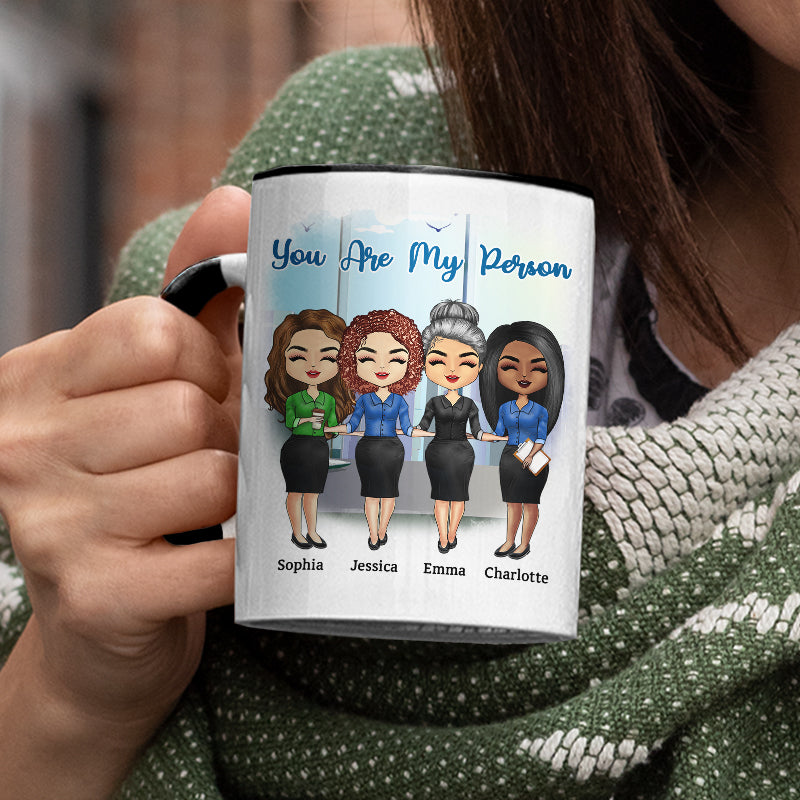 Work Made Us Colleagues Office Worker - BFF Bestie Gift - Personalized Custom Accent Mug