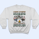 I Never Dreamed I'd Grow Up To Be A Super Cool Husband Camping Couple - Personalized Custom T Shirt