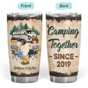 Camping Together Since Husband Wife - Couple Gift - Personalized Custom Tumbler