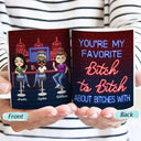 Here's To Another Year Of Bonding Over Alcohol Best Friends - Bestie BFF Gift - Personalized Custom White Edge-to-Edge Mug