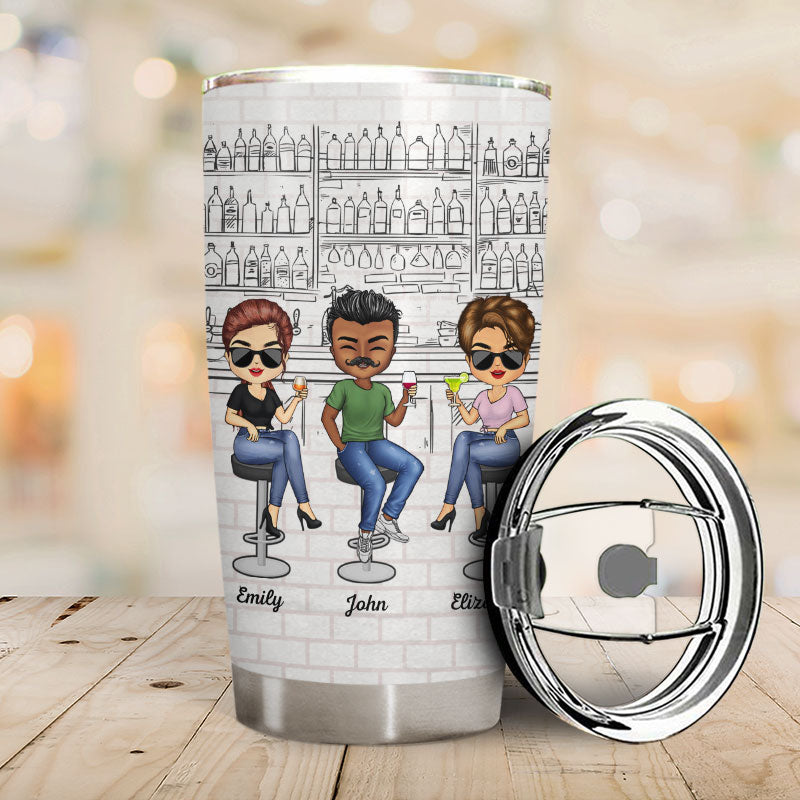 I'd Fight A Bear For You Besties Brothers Sisters - Personalized Custom Tumbler