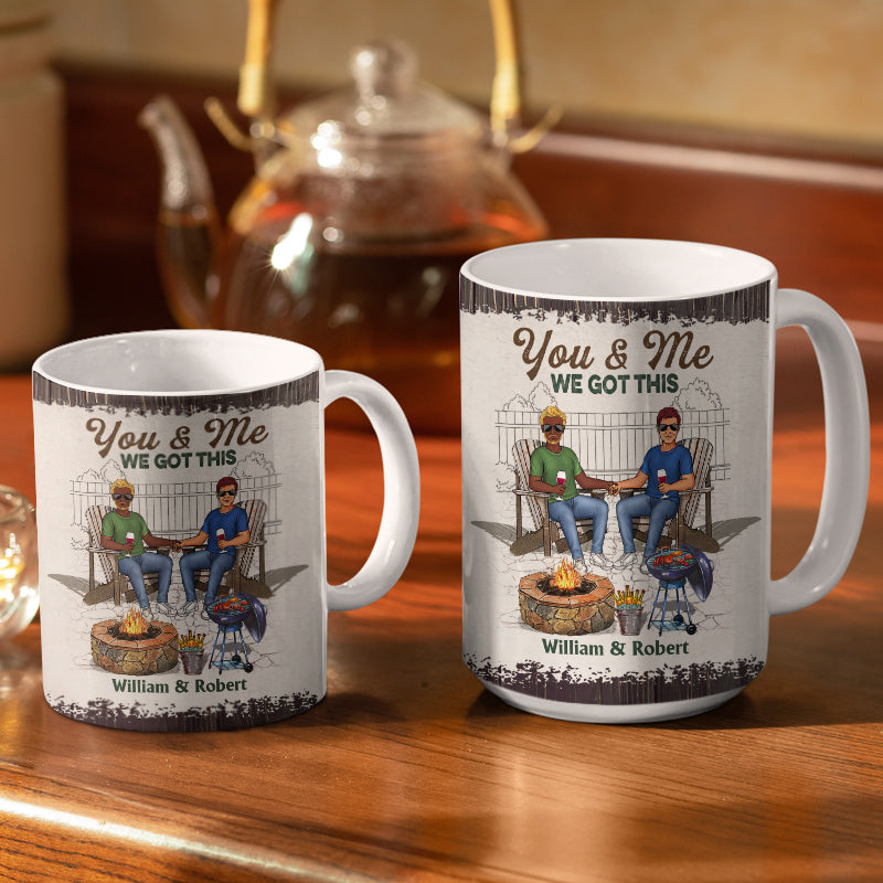 Grilling Family Couple The Day I Met You - Couple Gift - Personalized Custom White Edge-to-Edge Mug