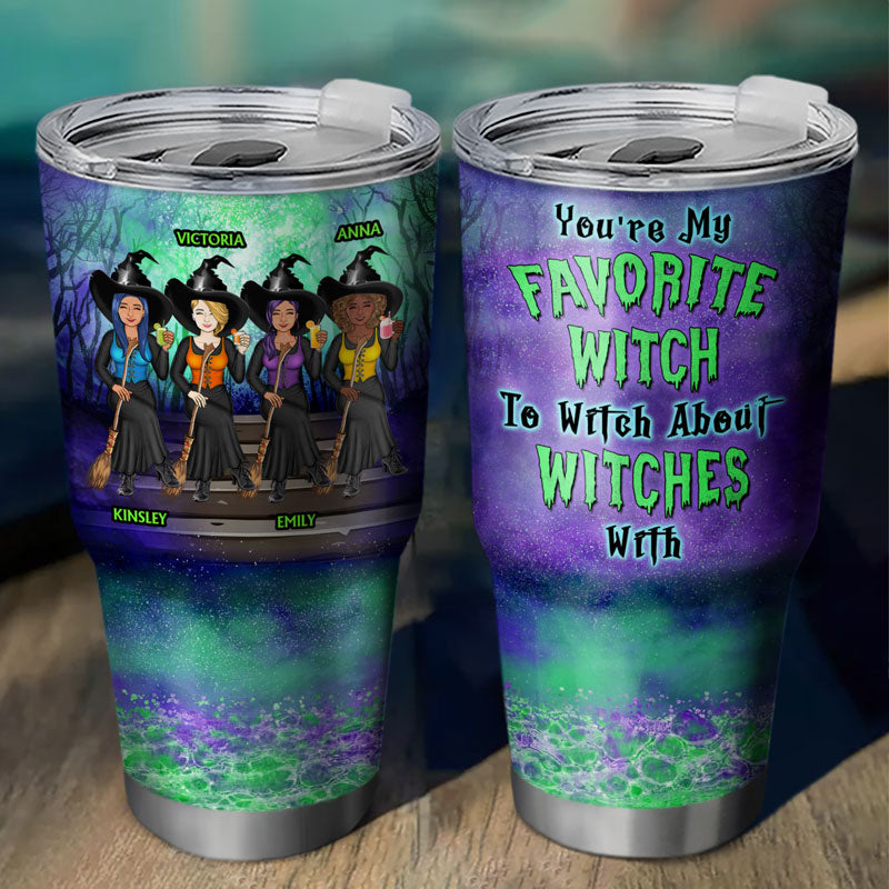 We're Not Sugar And Spice And Everything Nice Witch Family Best Friends - Bestie BFF Gift - Personalized Custom 30 Oz Tumbler