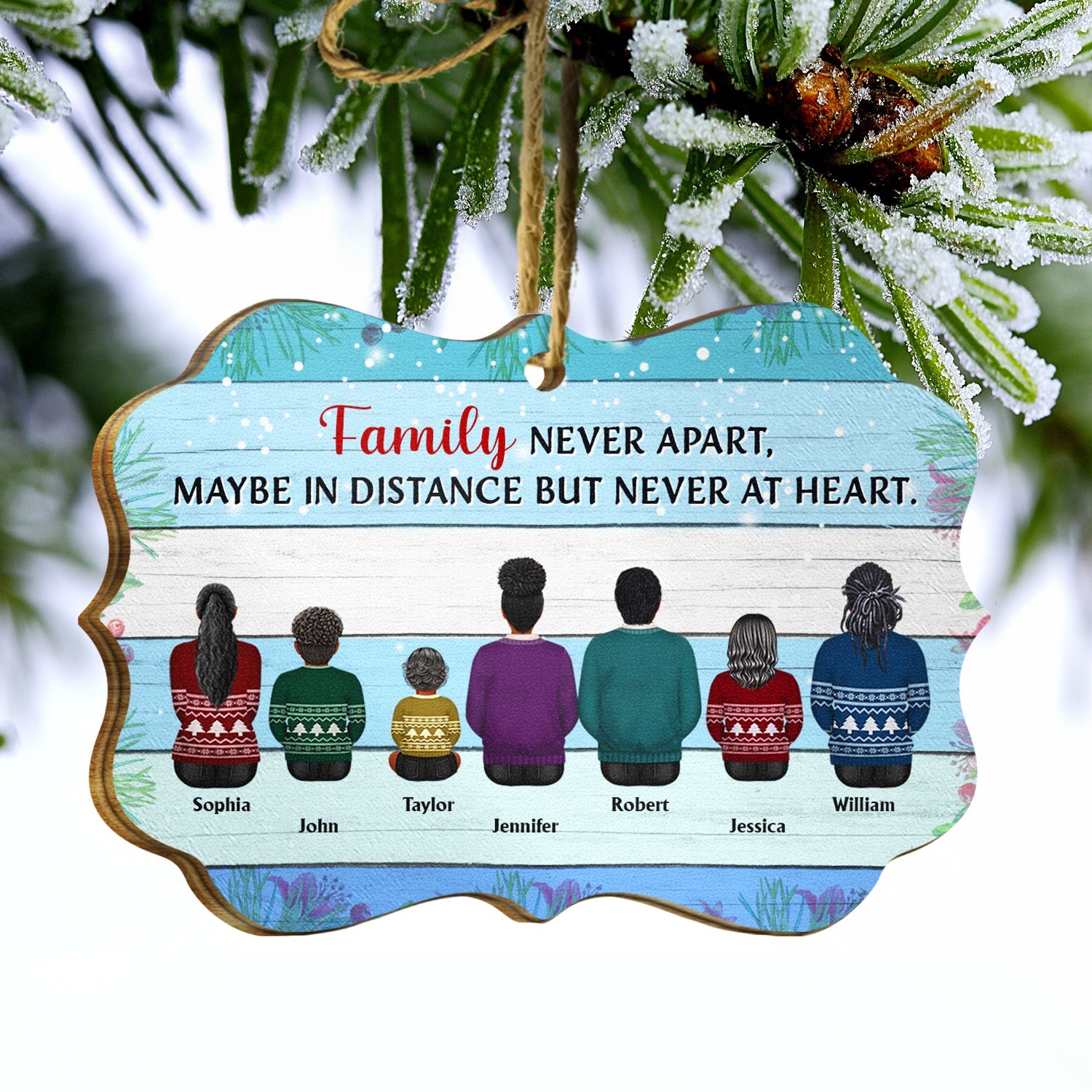 Greatest Gift Our Parents Gave Us Sibling - Christmas Gift For Family - Personalized Custom Wooden Ornament