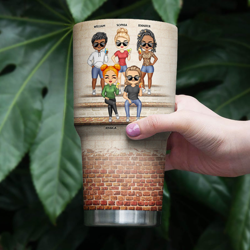 We're Not Sugar And Spice And Everything Nice We're Sage And Hood Best Friends - Bestie BFF Gift - Personalized Custom 30 Oz Tumbler