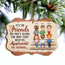 We're Not Sugar And Spice And Everything Nice We're Sage And Hood Christmas Best Friends - Bestie BFF Gift - Personalized Custom Wooden Ornament