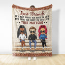 We're Not Sugar And Spice And Everything Nice We're Sage And Hood Best Friends - Bestie BFF Gift - Personalized Custom Fleece Blanket