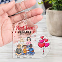 Always Sisters Besties Forever - Birthday Gifts For Best Friends, BFF, Brothers, Siblings, Colleagues - Personalized Custom Acrylic Keychain