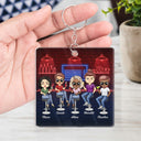 Apparently We're Trouble When We Are Together Who Knew Best Friends - Bestie BFF Gift - Personalized Custom Rectangle Acrylic Keychain