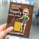 Just A Girl Who Loves Traveling - Vacation, Funny Gift For Her, Him, Travel Lovers - Personalized Custom Passport Cover, Passport Holder