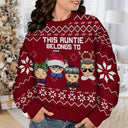 This Grandma Belongs To - Christmas, Loving Gift For Mom, Mother, Mama, Grandma, Grandmother - Personalized Unisex Ugly Sweater