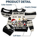 Dear Santa We Really Tried - Funny, Christmas Gift For Cat Lovers, Dog Lovers - Personalized Unisex Ugly Sweater