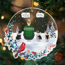 Memorial, Pet Lovers - Pet Loss I Miss You Dog Memorial - Personalized Custom Shaped Acrylic Ornament