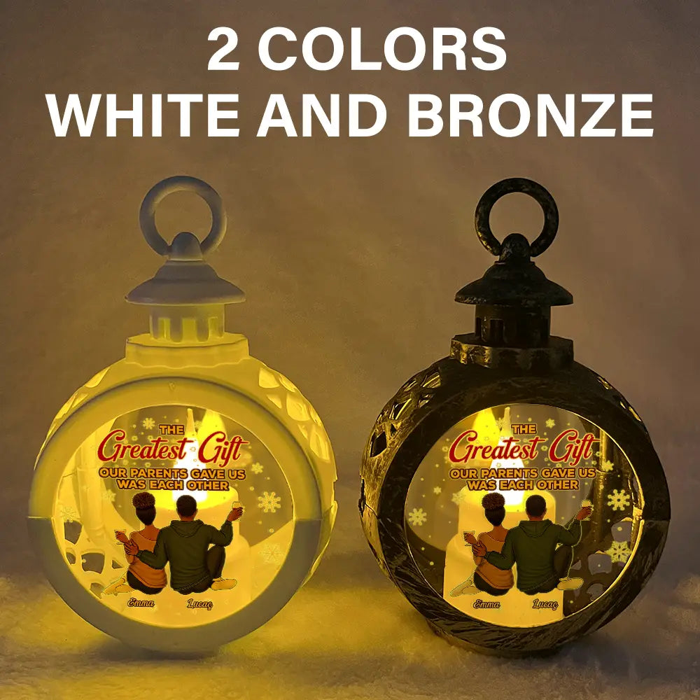 Gift For Sibling - Sibling Cousin The Greatest Gift Our Parents Gave Us - Personalized Candlelight Lantern Ornament