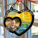 Memorial, Family - Custom Photo Memorial Your Wings Were Ready - Personalized Window Hanging Suncatcher Ornament