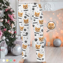 Pet Lovers, Dog Lovers, Cat Lovers - Custom Photo Name Best Cat Mom Dog Pet Lover - Personalized Pajama Pants