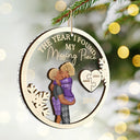 Gift For Couples,Gift For Husband,Gift For Wife,Gift For Boyfriend,Gift For Girlfriend - The Year I Found My Missing Piece Kissing Couples - Personalized 2-Layered Mix Ornament