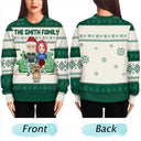 Family, Gift For Bestie - Chibi Couple With Kids And Pets - Personalized Unisex Ugly Sweater