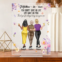 Gift For Mother,Mom - Daughters (Adult),Love - Mother Daughter Life Gave Me You Mom By Choice - Personalized Vertical Rectangle Acrylic Plaque