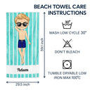 Summer, Beach, Pool, Travel - Gift For Her, Him, Besties, Family - Personalized Custom Beach Towel