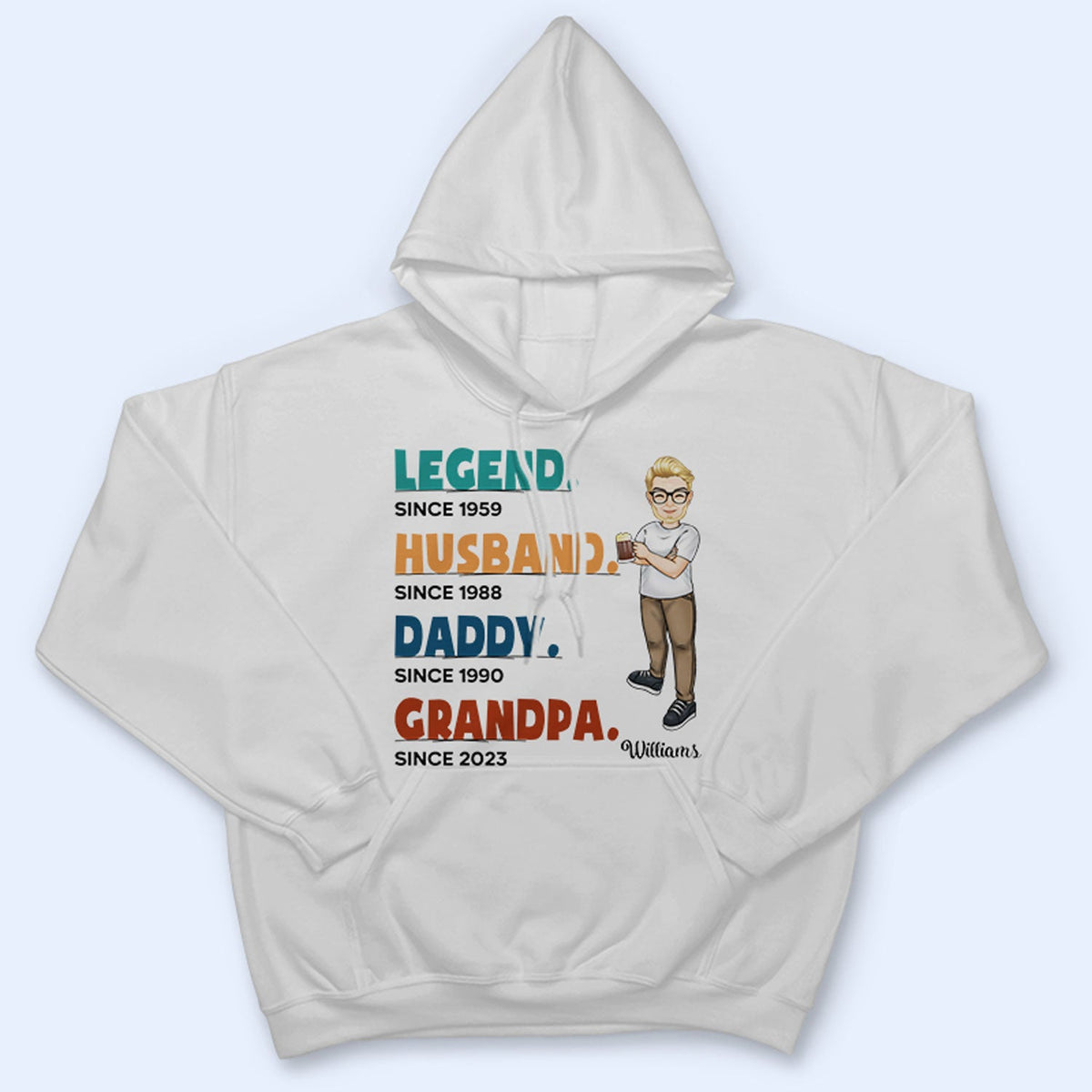 Legend Husband Daddy - Gift For Dad, Father - Personalized Custom T Shirt