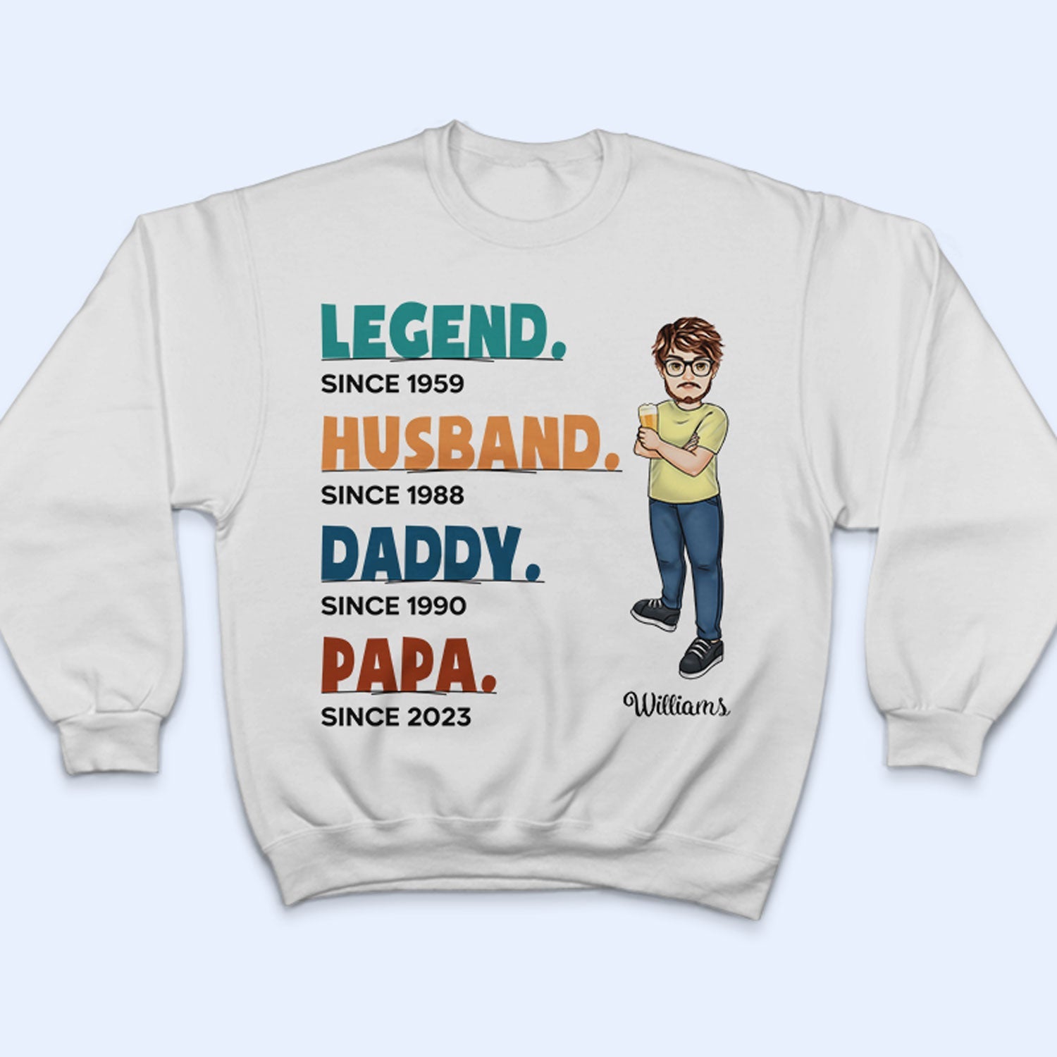 Legend Husband Daddy - Gift For Dad, Father - Personalized Custom T Shirt