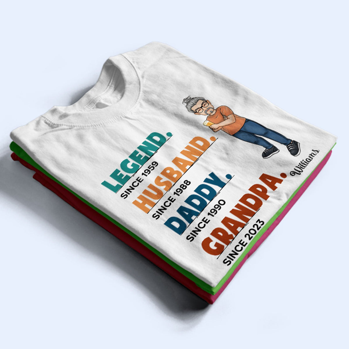 Legend Husband Daddy - Gift For Dad, Father - Personalized Custom T Shirt