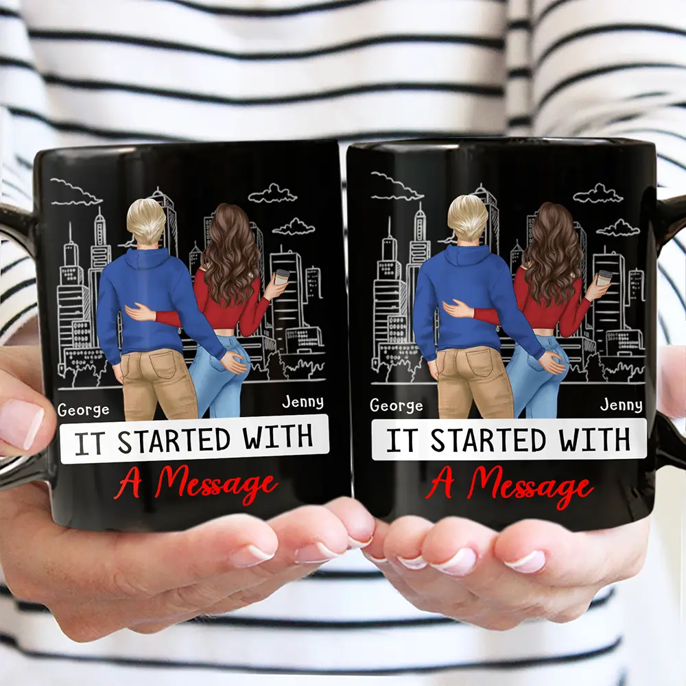 Started With A Message Couples - Personalized Mug