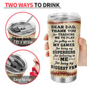 Personalized Baseball Dad And Child Thank You Dad Custom Tumbler