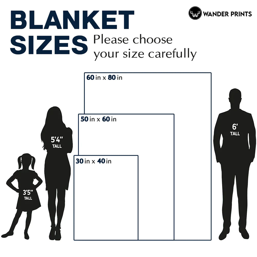 Cartoon Think Of This Blanket - Gift For Sisters And Besties - Personalized Fleece Blanket