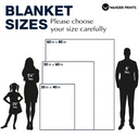 Custom Photo Name Blanket - Personalized Fleece Blanket, Sherpa Blanket