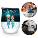 Work Made Us Colleagues Nurse - BFF Bestie Gift - Personalized Custom Wine Tumbler