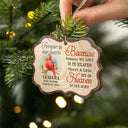 Forever In Our Hearts Memorial - Christmas Gift - Personalized Custom Wooden Ornament